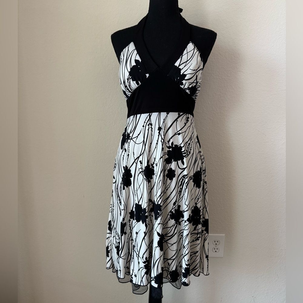 Vintage Speechless Women’s Halter‎ Neck Babydoll Midi Dress Sz M Y2K Retro